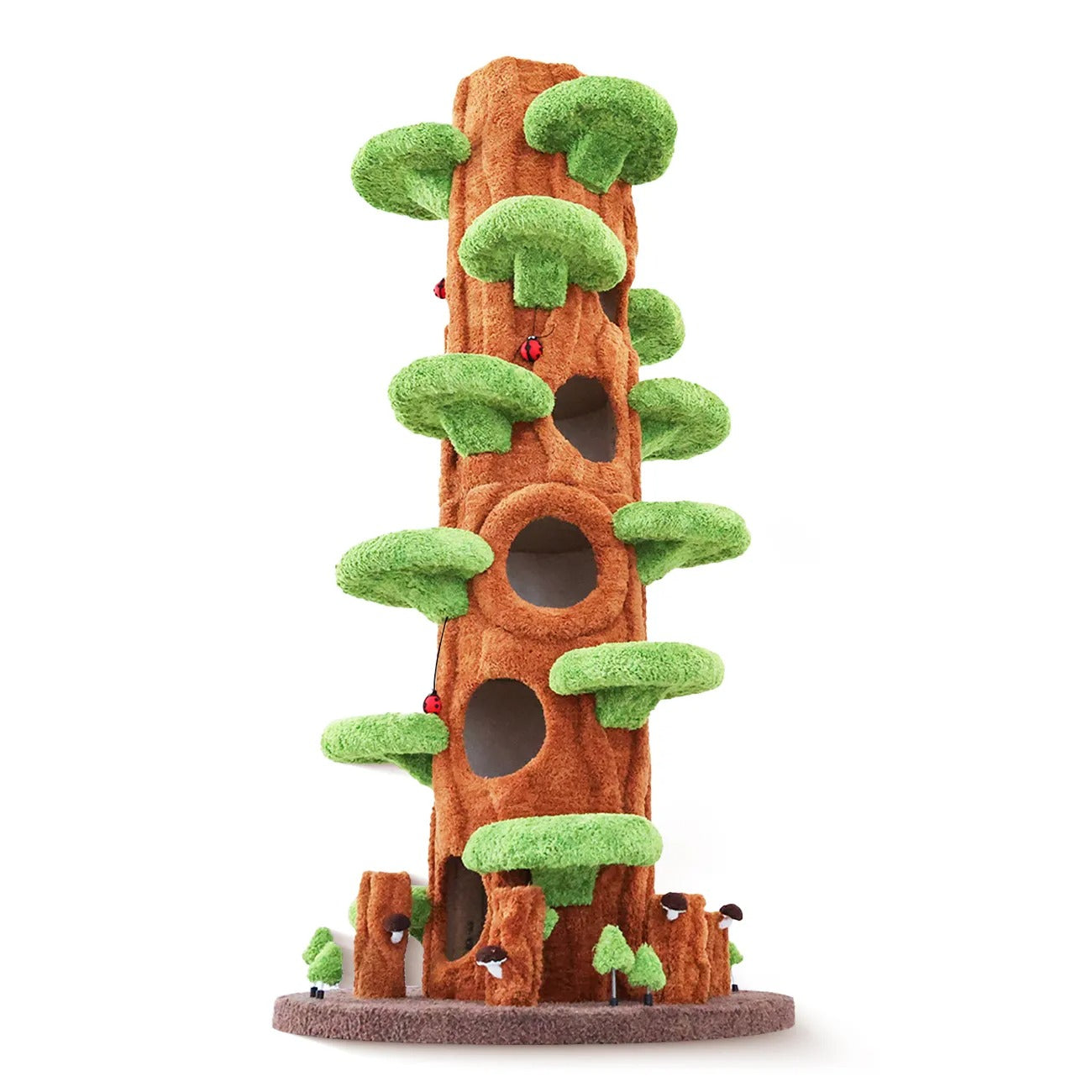 Wood Large Cat Tree Tower Condo