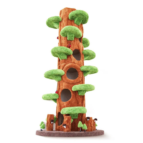 Wood Large Cat Tree Tower Condo