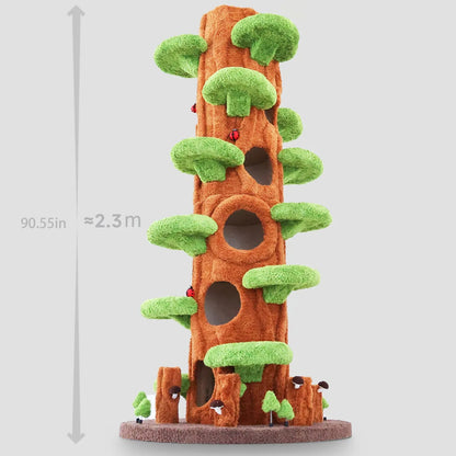 Wood Large Cat Tree Tower Condo